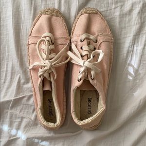 Soludos pink espadrille sneakers
